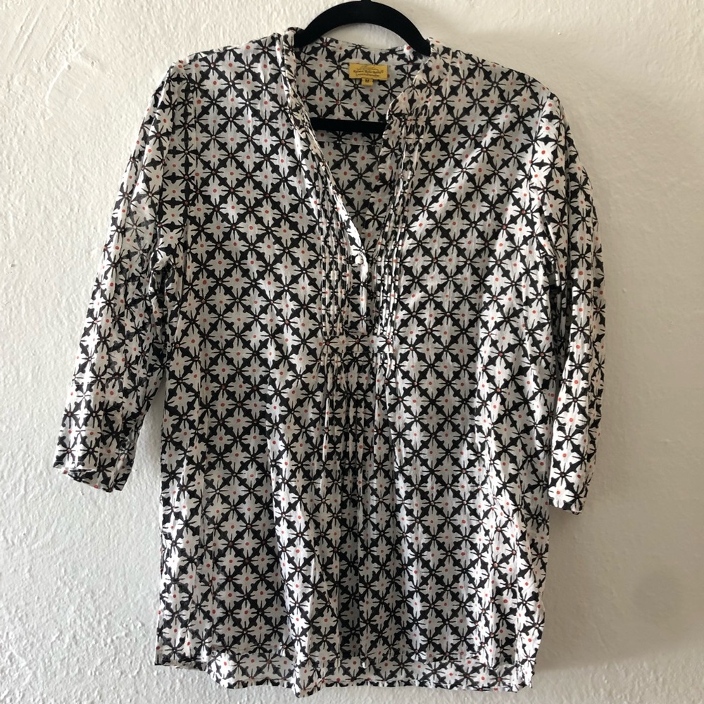 Roberta roller rabbit cotton tunic